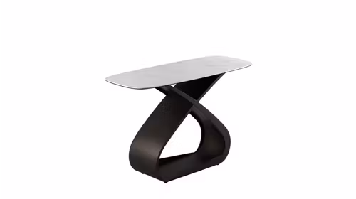Consola Barrio 120 cm cu blat din ceramica si structura metalica moderna, ideala pentru hol sau living elegant.