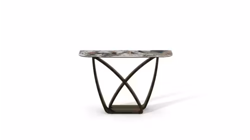Consola Gato din ceramica de 120 cm cu structura metalica, design modern si finisaj elegant, ideala pentru hol sau living.