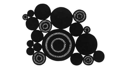 Covor Alyssa Patchwork Black 160x230