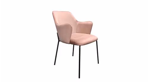 Scaun Cris Velvet Pink