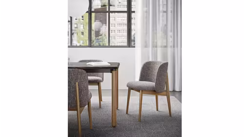 Scaun Abrey textil boucle Taupe