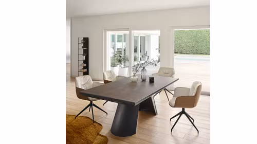 Masa extensibila Apian Matt Black/Bronze 200(300) cm