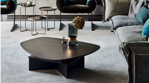 Masuta de cafea Orlando Black/Brushed Bronze
