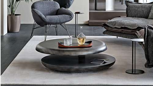 Masuta de cafea Yo-Yo Brushed Grey