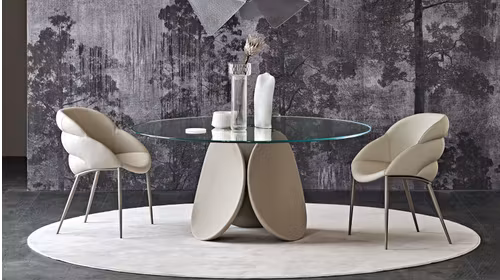 Masa Maxim Cairo/Clear Glass 160 cm