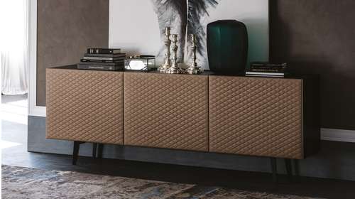 Bufet Absolut 3 usi Black/Cenere