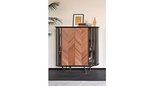 Bufet Costes 2 usi Bronze/Walnut Canaletto