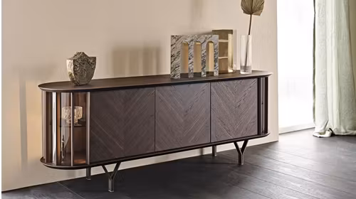 Bufet Costes 3 usi Bronze/Burned Oak