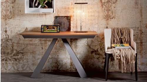 Consola Convivium Titanium/Walnut