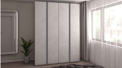 Dressing Lait cu usi batante Calce Nobilitato + Maner R1 Aluminio Opaco