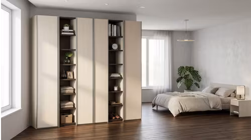 Dressing Uno Batant Creta Opaco + Maner R1 Creta Opaco + Interior Sabbia