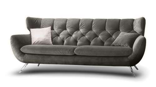 Canapea liniara Sixty 3 locuri Velvet Stone
