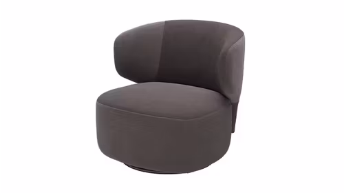 Fotoliu Fiore Rotativ, textil Gri Inchis