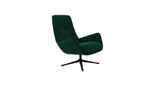Fotoliu rotativ Moro textil Super Velvet Pine Green