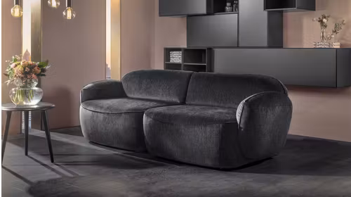 Canapea liniara 2 locuri Bubble Nomi Grey