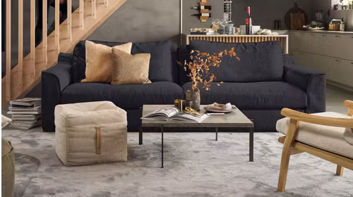 Canapea liniara 3 locuri Grande Double Day LC Viata Blue