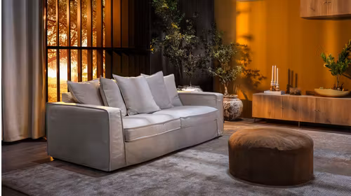 Canapea liniara 3 locuri Montego Night LC Casual Ivory