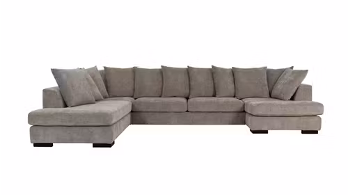 Canapea cu sezlong de colt Paso Doble Night "U" Alice Beige, stanga