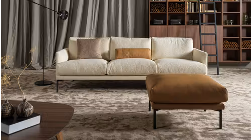 Canapea liniara 4 locuri Ravel Gianni Cream