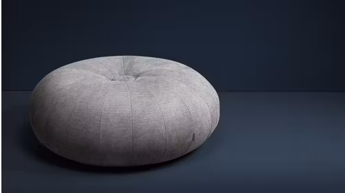 Pouf Torus Cortina Silver