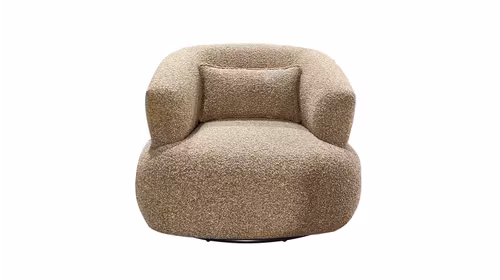 Fotoliu rotativ Caleb textil Light Brown