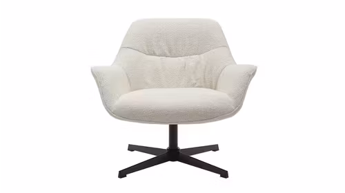 Fotoliu rotativ Cronos textil White