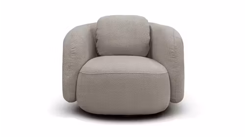Fotoliu rotativ Domani textil bouclé Manza Greige