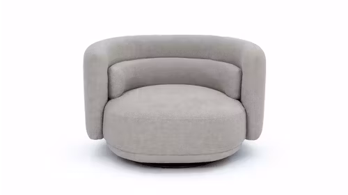 Fotoliu rotativ Maggiore textil Dove Grey