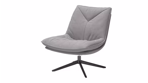 Fotoliu rotativ Moon textil Gri