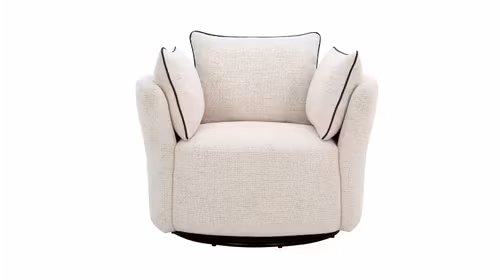 Fotoliu rotativ Stefan textil Melisa Light Beige