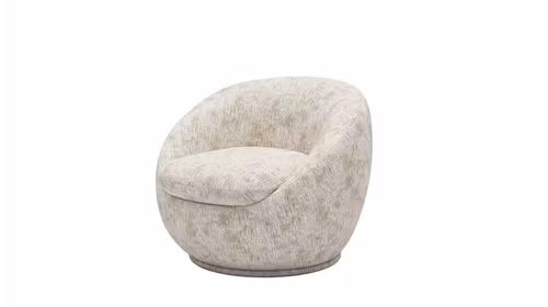 Fotoliu Rotativ Terrasini Textil White – Design Modern, Confort si Eleganta Contemporana