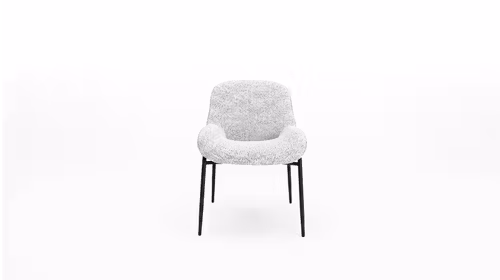 Scaun Denver textil Chess Gri deschis