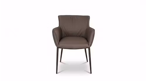 Scaun Georgia cu brate piele Linea Iron