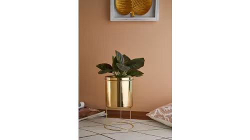 Ghiveci Cu Suport Tub Gold Large