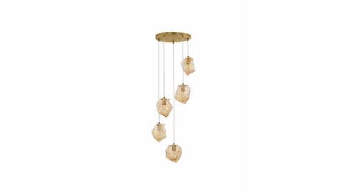 Lustra decorativa Odelle cu finisaj Brass Gold