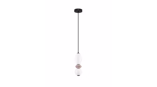 Lustra moderna Pallina cu structura metalica neagra