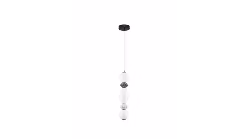 Lustra moderna Pallina cu structura metalica neagra