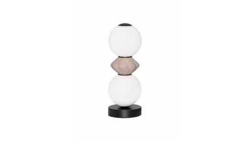 Lampa moderna Pallina cu baza metalica neagra