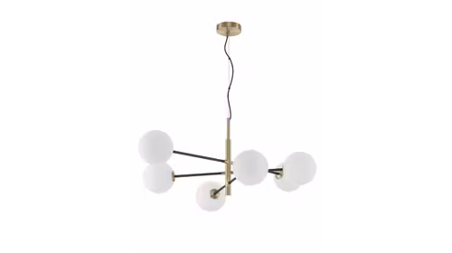 Lustra decorativa Vitra cu finisaj auriu si negru