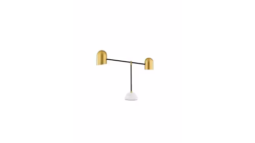Lampa moderna Nela cu finisaj auriu si negru