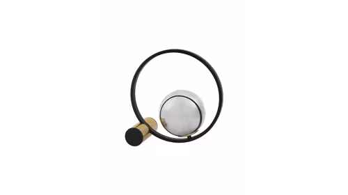 Lampa moderna Neso cu finisaj auriu si negru