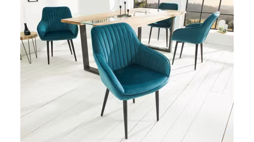 Scaun Turin Turquoise Velvet