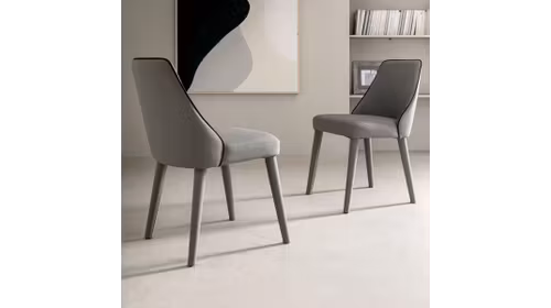 Scaun Jolly piele Gri