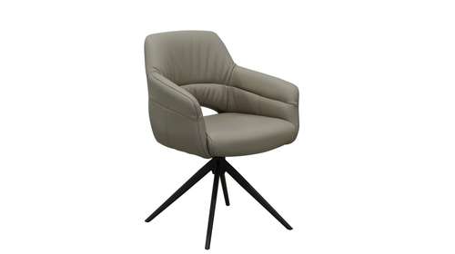 Scaun rotativ Jose Piele Grey