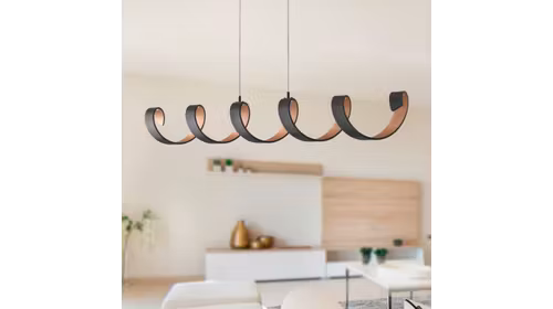 Lustra LED Helix S6 Black/Gold