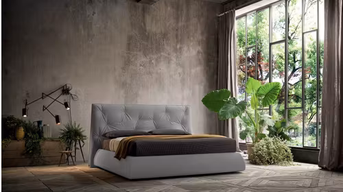 Pat Lenny fara somiera 160x200 Grigio Chiaro