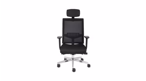 Scaun de birou Level BS HD Chrome Flex Black