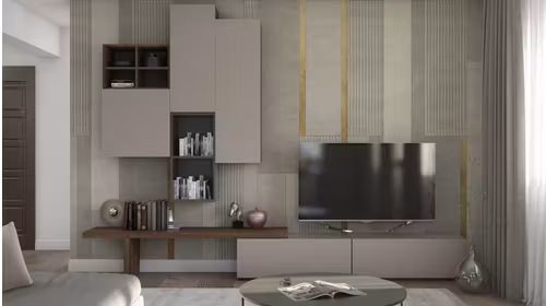 Mobilier Living Giorno M7B, produs expus, cu design modern pentru zona TV si living.