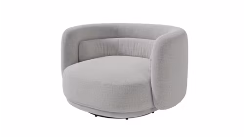Fotoliu rotativ Maggiore textil Dove Grey