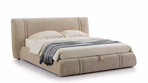 Pat Marlene cu lada depozitare textil Judy Beige 180x200